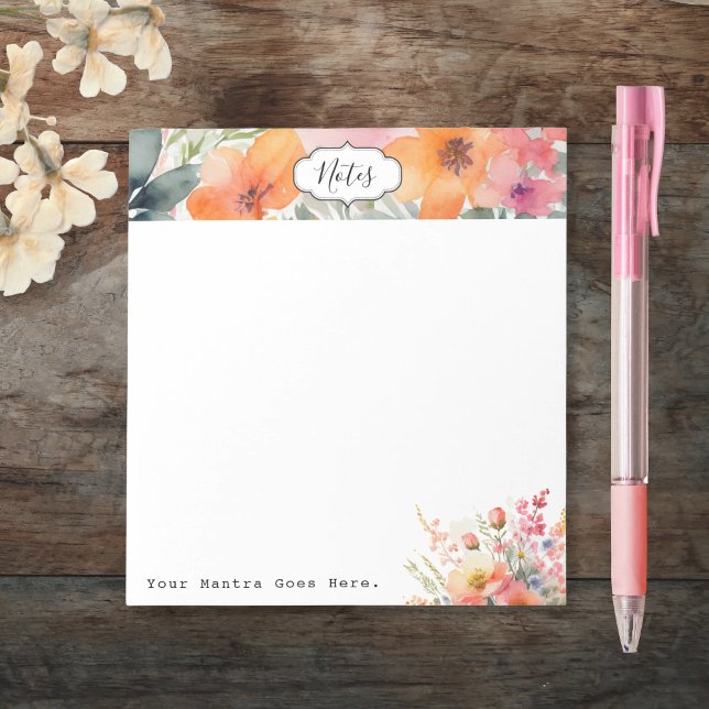 Bloc-note Simple Floral Minimal Quotidien (Créateur téléchargé)