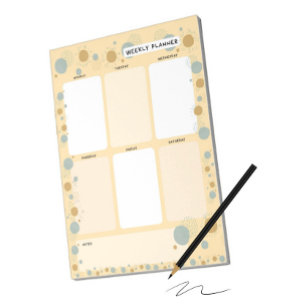 Bloc-note simple jaune