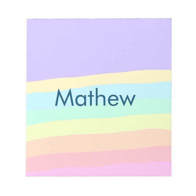 Bloc-note simple lettre initiale monogramme ajouter votre no (Devant)