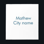 Bloc-note simple lettre initiale monogramme ajouter votre no<br><div class="desc">conception</div>