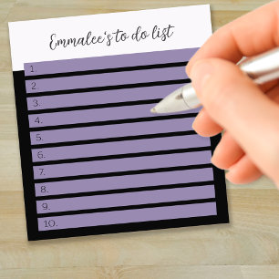 Bloc-note Simple liste de tâches personnalisée lignes mélang