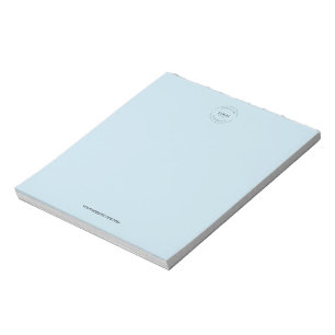 Bloc-note Simple logo bleu et site web Promo Entreprise