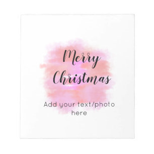 Bloc-note simple minimal ajoutez votre texte photo joyeux no