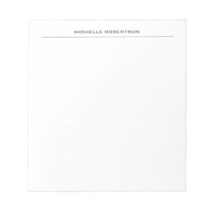 Bloc-note Simple minimaliste Moderne Professionnel Plat