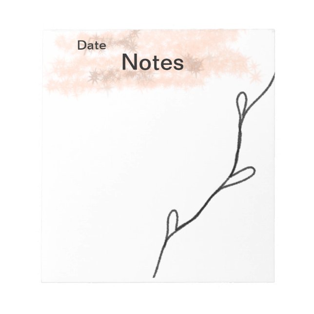 Bloc-note Simple pailleté orange ajoutez votre texte de note (Devant)