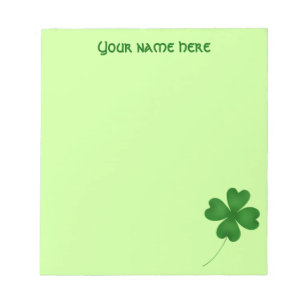 Bloc-note Simple shamrock