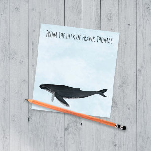 Bloc-note Simple Style Nature Baleine Océan Vie marine
