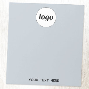 Bloc-note Simple texte de logo commercial promotionnel bleu