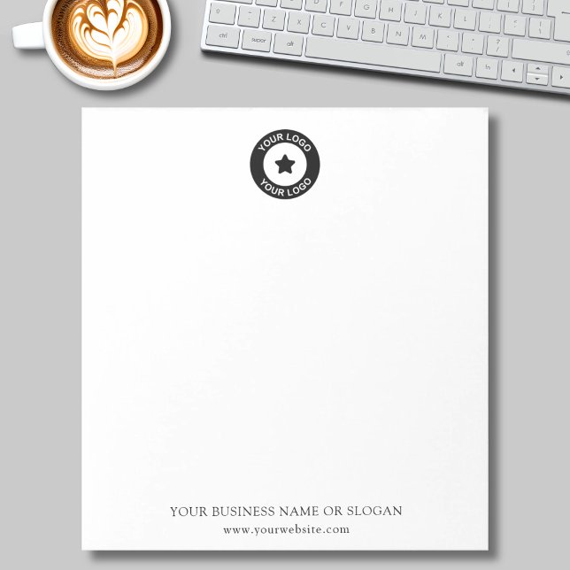 Bloc-note Site Web de Nom de Logo d'Entreprise Personnalisé  (Créateur téléchargé)