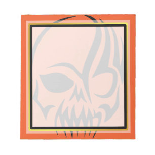 Bloc-note Skull Halloween Gold boarder