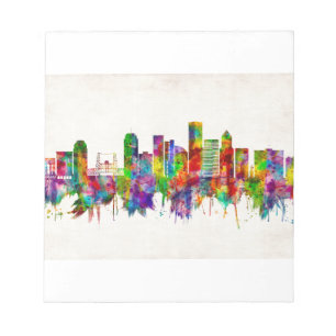 Bloc-note Skyline de l'Oregon de Portland