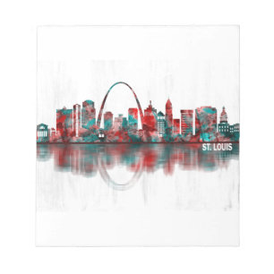Bloc-note Skyline de Saint-Louis Missouri