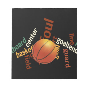 Bloc-note Slam Dunk de Vocabulaire : Basketball Jeu des Cham