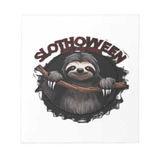 Bloc-note Slothoween Chill And Thrill - Sloth Classique Effr