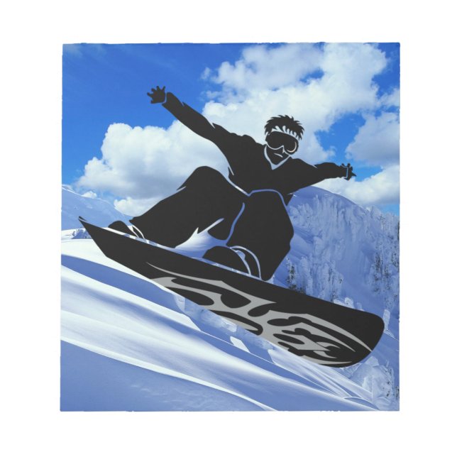Bloc-note snowboardeur (Devant)