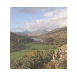 Bloc-note Snowdon depuis Capel Curig, Gwynedd, Pays de Galle