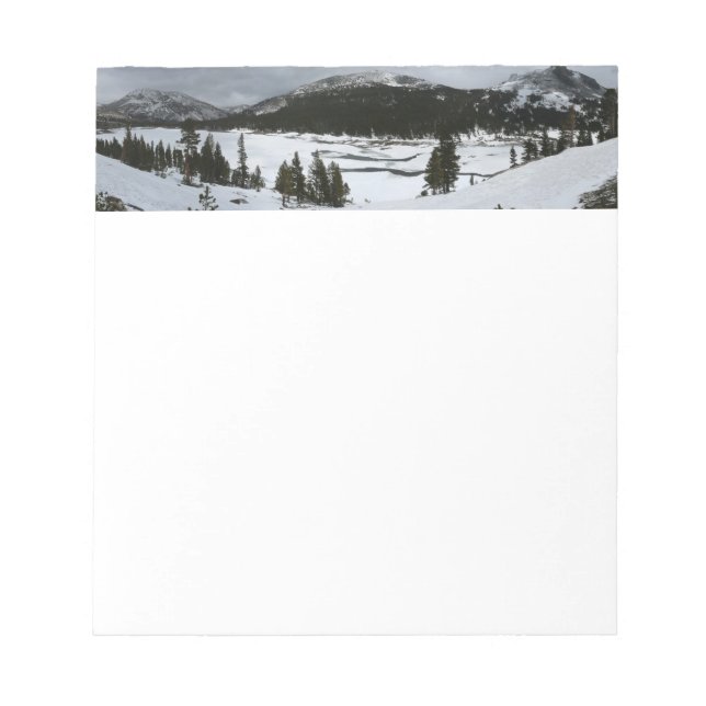 Bloc-note Snowy Ellery Lake California Paysage hivernal (Devant)