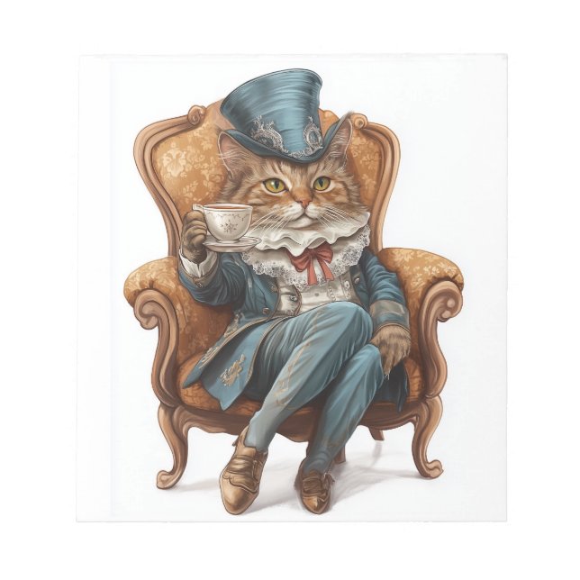 Bloc-note Société de chat fantaisie � Kitty royale victorien (Devant)