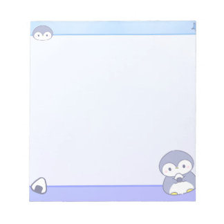 Bloc-note Soft Penguin Notepad | Cute Pastel Memo Pad