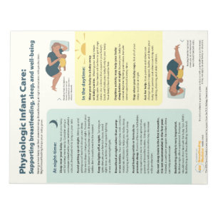 Bloc-note Soins physiologiques pour nourrissons (anglais)