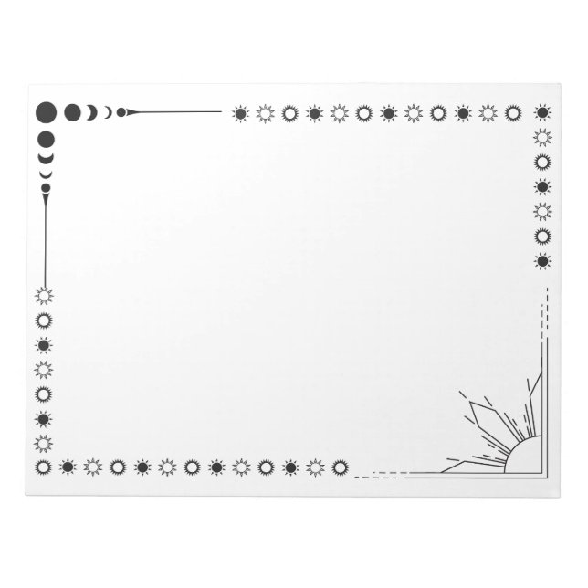 Bloc-note soleil et humeur (Devant)