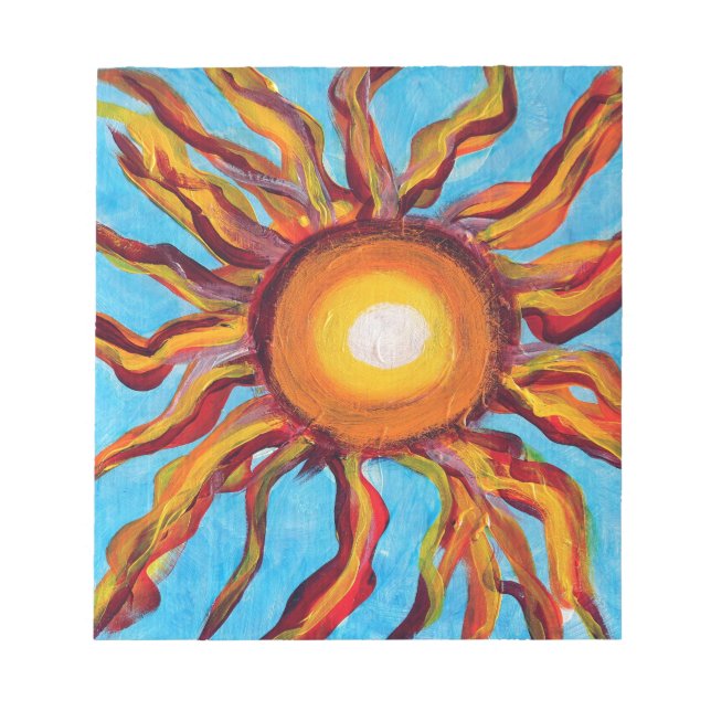 Bloc-note Soleil sauvage (Devant)