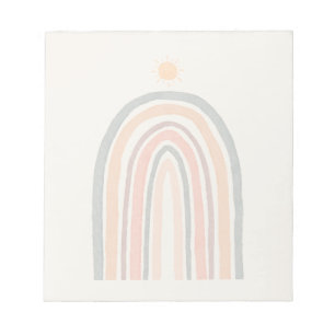 Bloc-note Soleil sur un arc-en-ciel