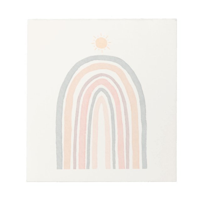 Bloc-note Soleil sur un arc-en-ciel (Devant)