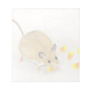 Bloc-note Souris avec Cornes à bonbons