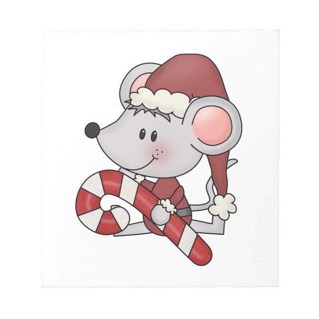 Bloc-note Souris de Noël avec du sucre de canne (Devant)