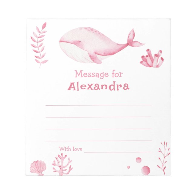 Bloc-note Sous la mer Message de capsule temporelle d'annive (Devant)