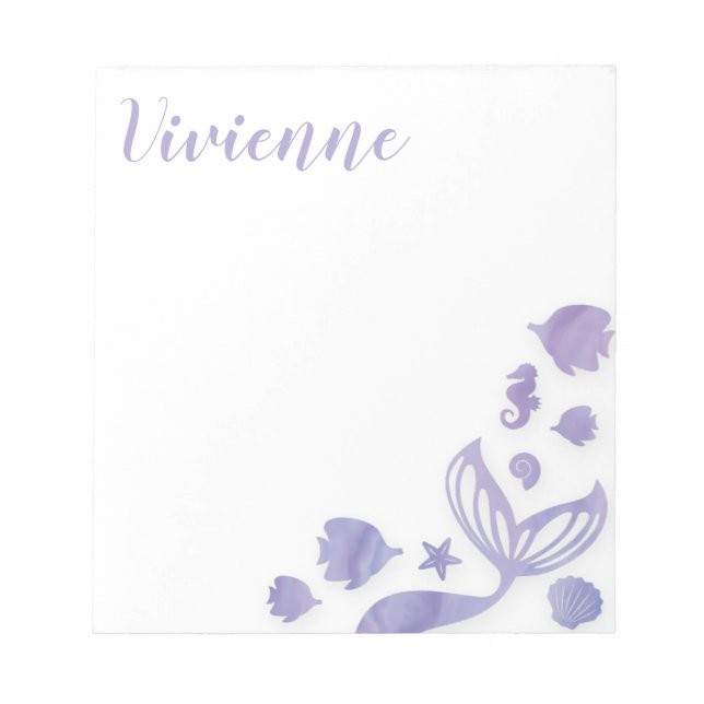 Bloc-note Sous la sirène de mer (Devant)