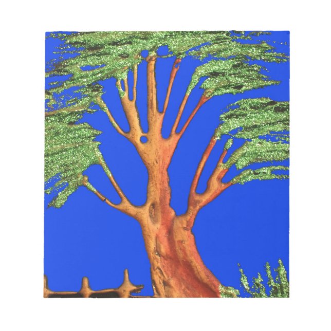 Bloc-note Sous le ciel bleu : La collection d'arbres Acacia (Devant)