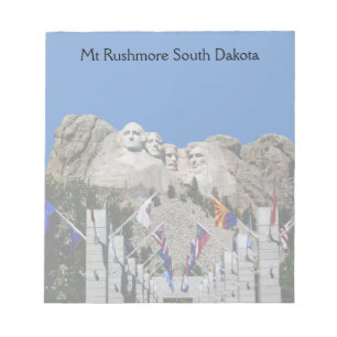 Bloc-note Souvenir photo personnalisable Mount Rushmore