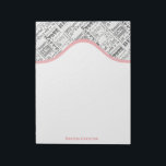 Bloc-note Special 70th Birthday Party Cadeaux personnalisés<br><div class="desc">Typographie unique et spéciale thème 70e anniversaire décoration et cadeaux de fête. Le texte comprend féroce et fab à 70. fabuleux à 70, fête extraordinaire 70e anniversaire, extra spécial 70e anniversaire, heureux 70e anniversaire, rocking 70e anniversaire, beau à 70, et extraordinaire 70e anniversaire. Texte coloré clair en jaune, rose, violet,...</div>