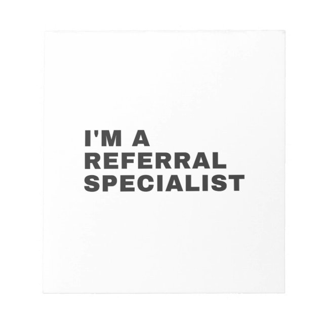 BLOC-NOTE SPECIALIST REFERRAL (Devant)