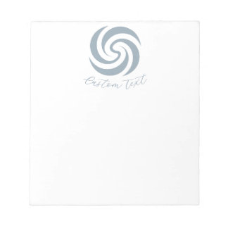 Bloc-note Spirale Zen Vintage Bleu Minéral avec Texte Person
