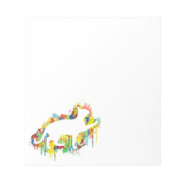 Bloc-note Splash Lovely Cat Colorful (Devant)