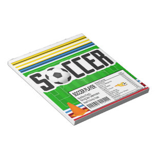 Bloc-note Sports de football Anniversaire Candy Bar Wrapper 
