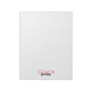 Bloc-note Sports NOM DE L'ENTRAÎNEMENT Couleurs de l'équipe