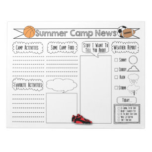Bloc-note Sports Summer Camp News