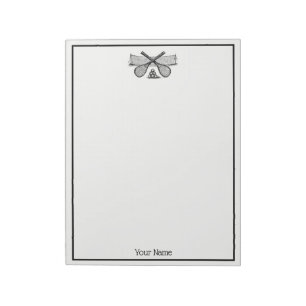 Bloc-note Sports Vintage Tennis Net, Raquettes Croisées, Bal