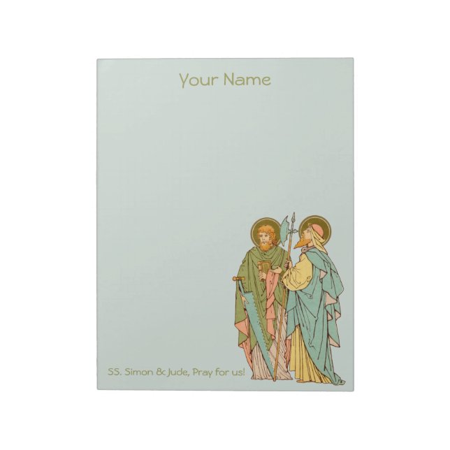 Bloc-note SS. Simon & Jude Thaddeus (RLS 16) 8,5 po x 11 po (Tourné)