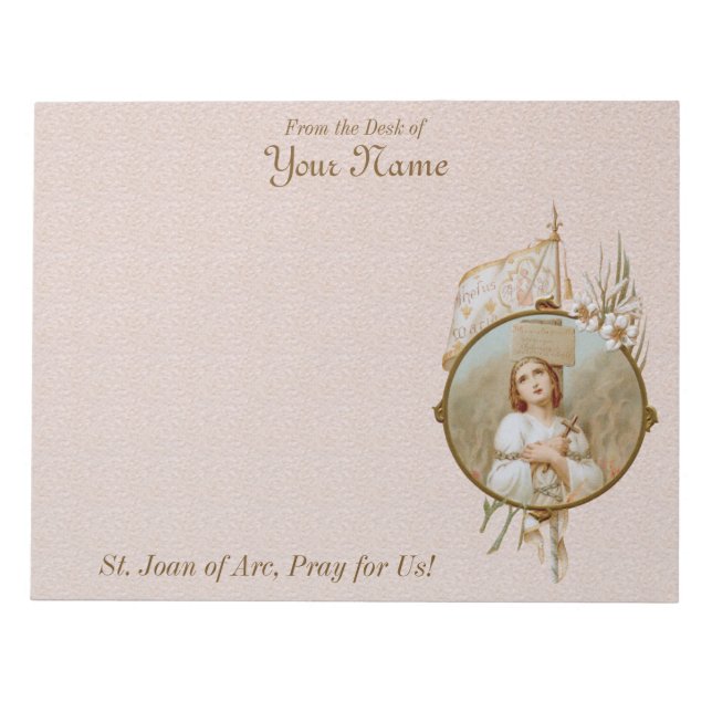 Bloc-note St. Joan Burning at the Stake (BF 01) H 11"x8,5" (Devant)