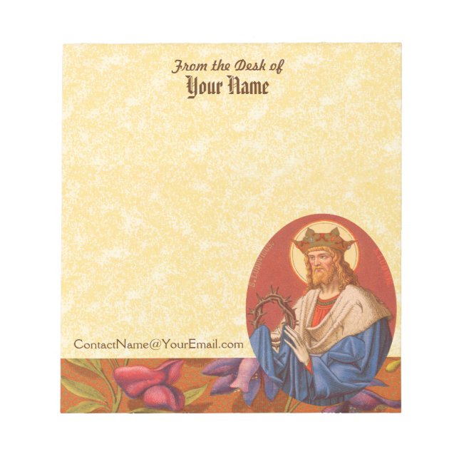 Bloc-note St. Louis IX le Roi (PM 05) 5,5"x6" (Devant)