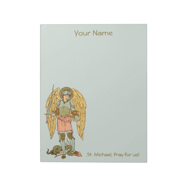 Bloc-note St. Michael l'Archange (RLS 12) 8,5"x11" (Tourné)