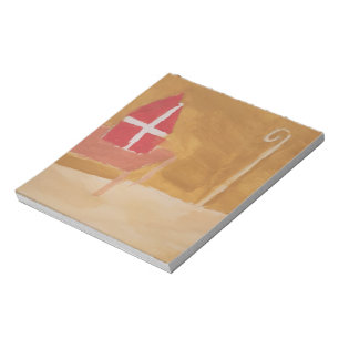 Bloc-note St. Nick's Day Dutch Sinterklaas Watercolor Miter