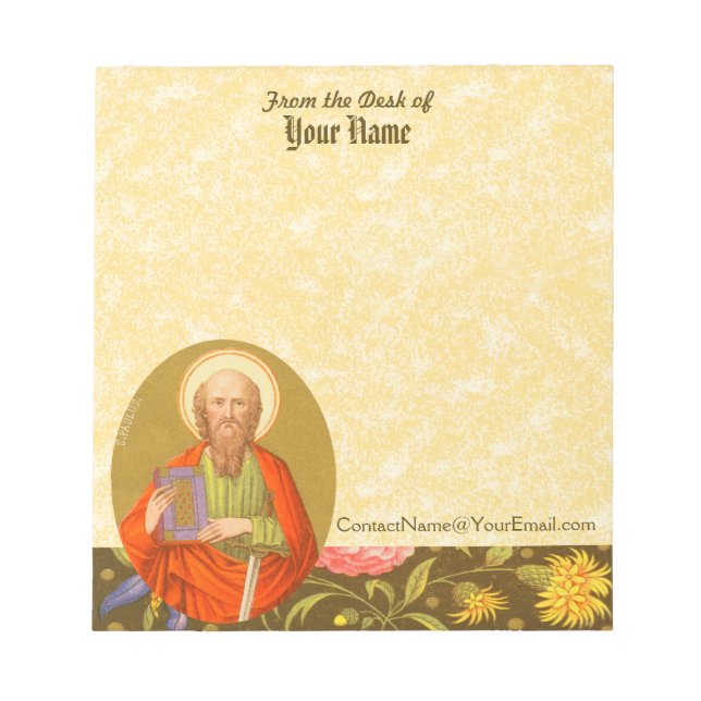 Bloc-note St. Paul l'Apôtre (PM 06) 5,5"x6" (Devant)