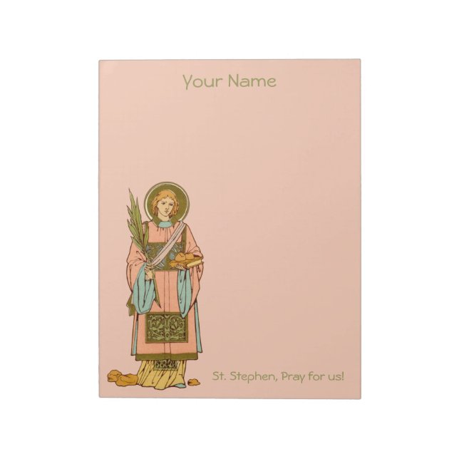 Bloc-note St. Stephen le ProtoMartyr (RLS 17) 8,5"x11" (Tourné)