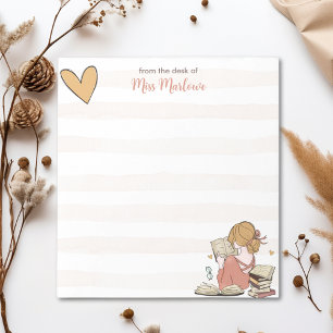 Bloc-note Stages de livres de lecture de l'enseignant triés